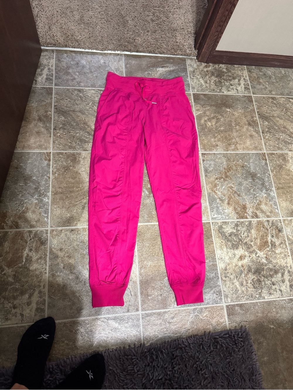 lululemon athletica Girls' Bright Hot Pink Jogger Pants